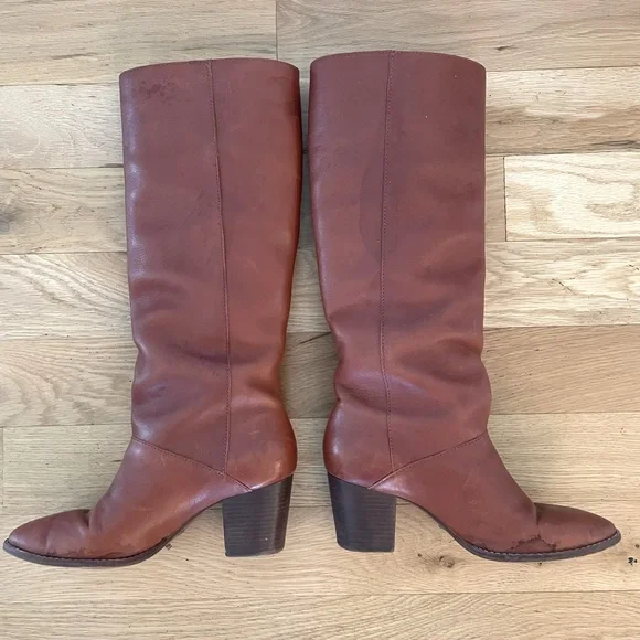 Madewell Leather knee high boots, Sz 7.5 - Picture 2 of 3